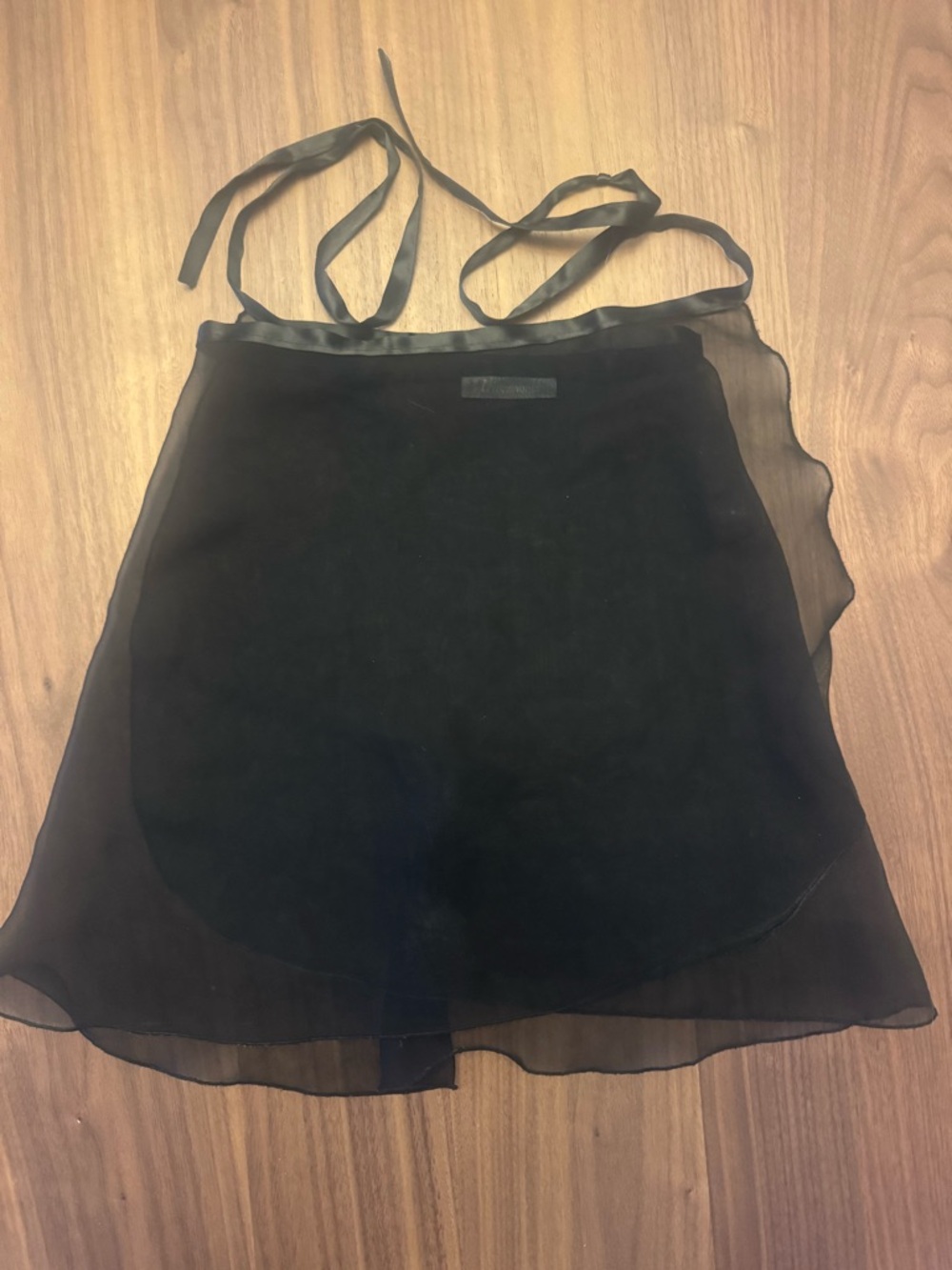 Women’s Trienawear Black Chiffon Wrap Skirt